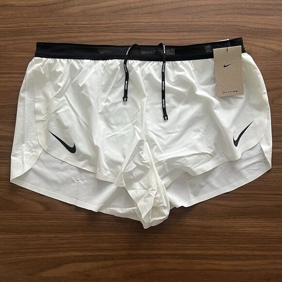 Nike AeroSwift Dri-FIT ADV 2” Brief-Lined Running Shorts XXL White FN3349-121 - Picture 1 of 15